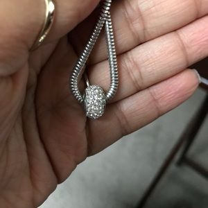 Cubic Zirconia charm ( bracelet not included)